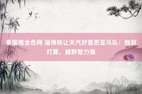 泰国撸全色网 淄博转让天汽好意思亚马队：独到打算，越野智力强